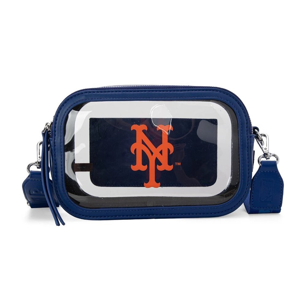 MLB New York Mets Team Clear Crossbody Bag/Stadium Bag - Picture 2 of 9